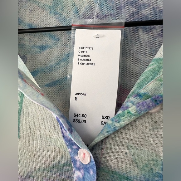 Urban Outfitters- NWT- Mesh top- Brinley Floral button down- S - Picture 5 of 5